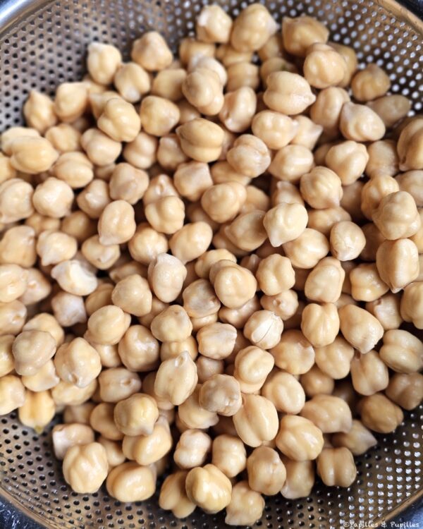 Pois chiches égouttés