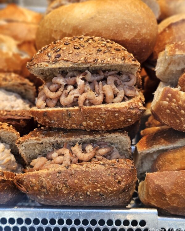 Sandwich aux crevettes grises - Carlsplatz Markt