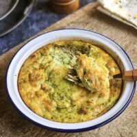 Frittata courgettes, feta et citron