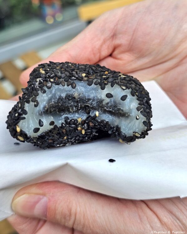 Mochi au sésame noir