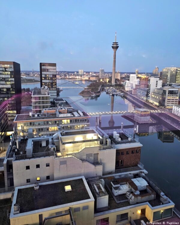 Vue du bar, Medienhafen