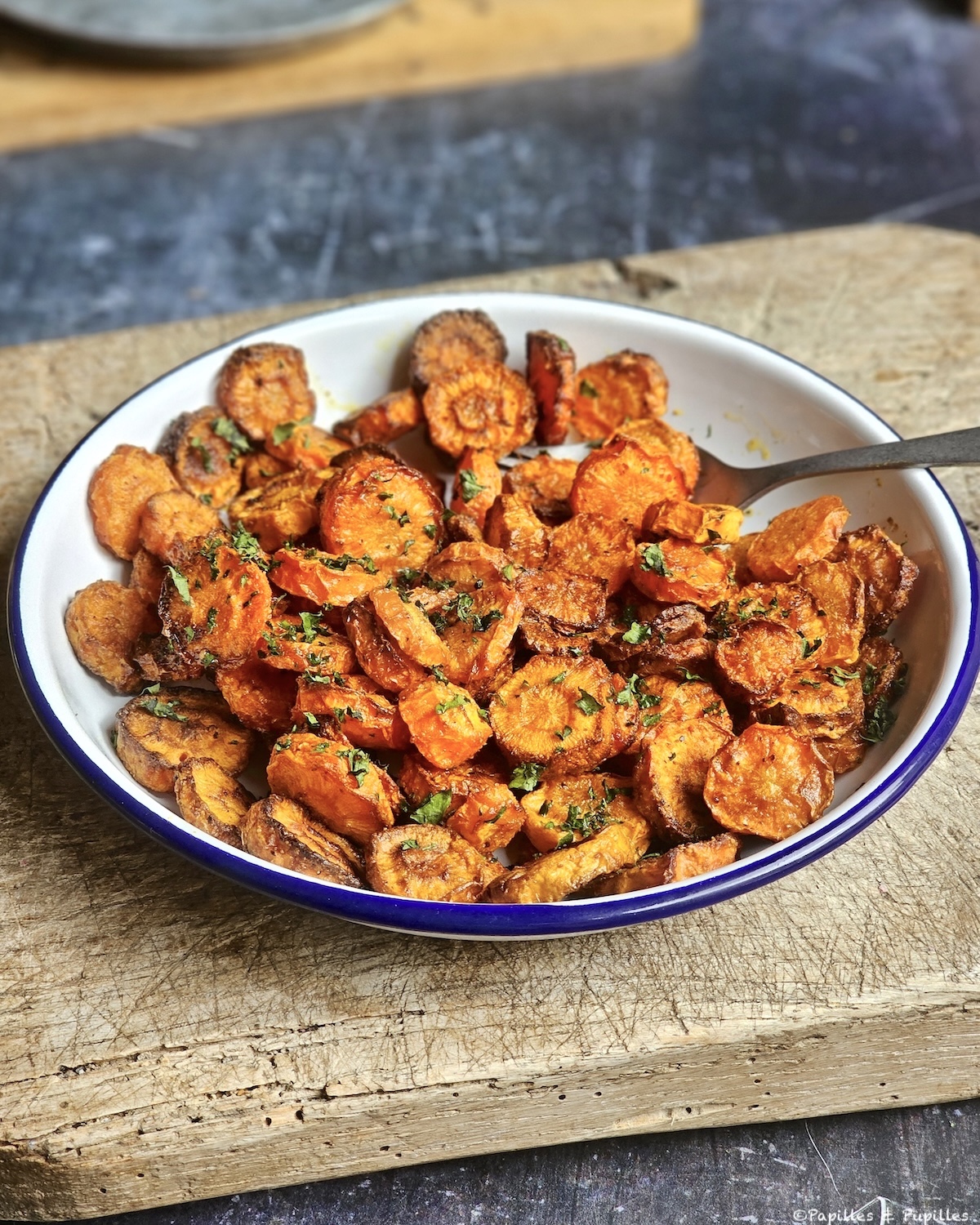 Carottes rôties à l'air fryer