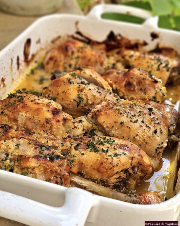 Cuisses de poulet au miel et moutarde