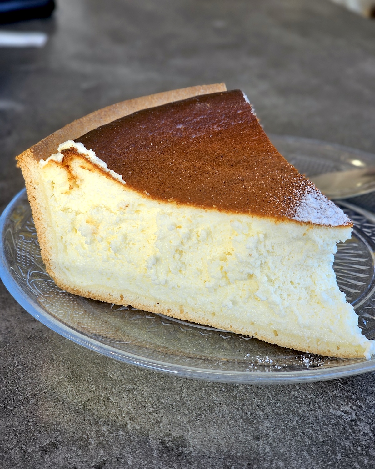 Part de tarte au fromage blanc