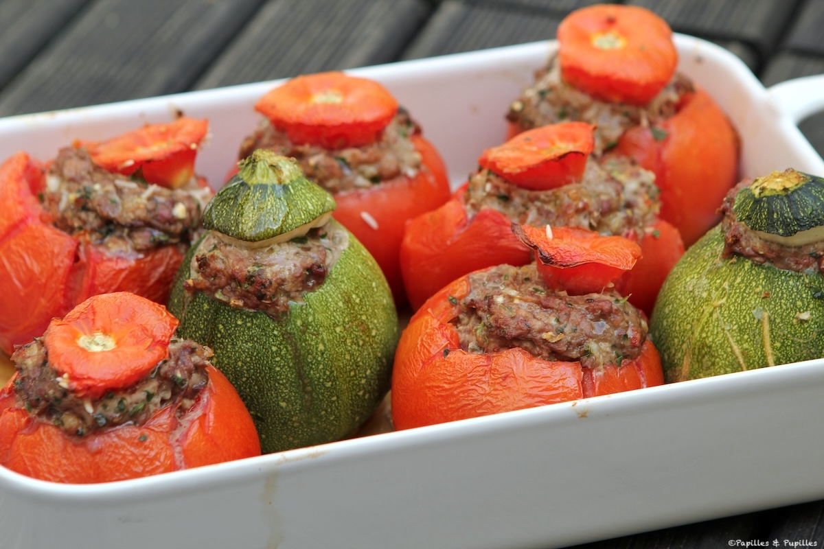 Tomates et courgettes farcies