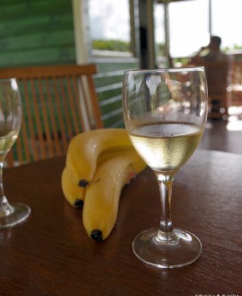Verre de vin de banane
