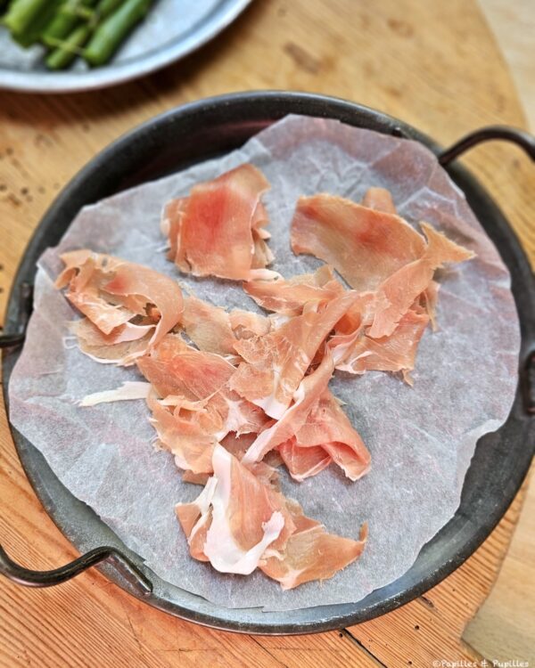 Chiffonnade de jambon de Bayonne