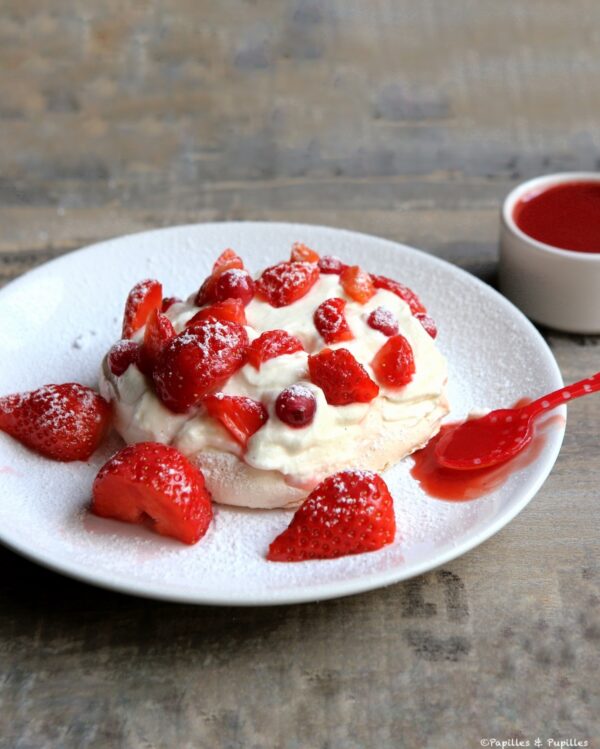 Pavlova aux fraises