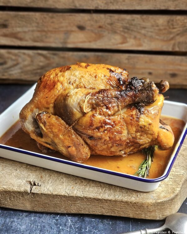 Pintade rôtie farcie