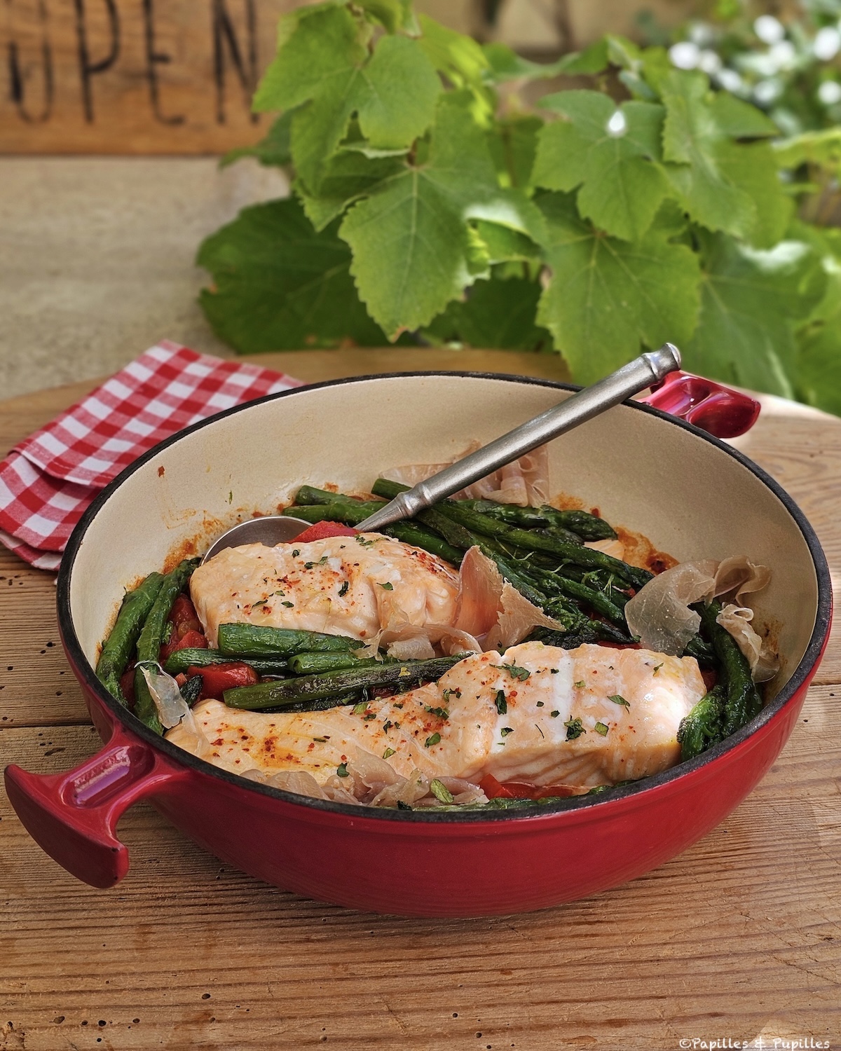 Saumon à la biscayenne