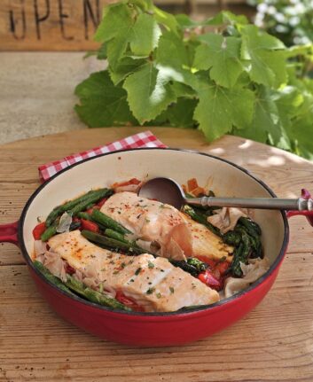 Saumon à la biscayenne