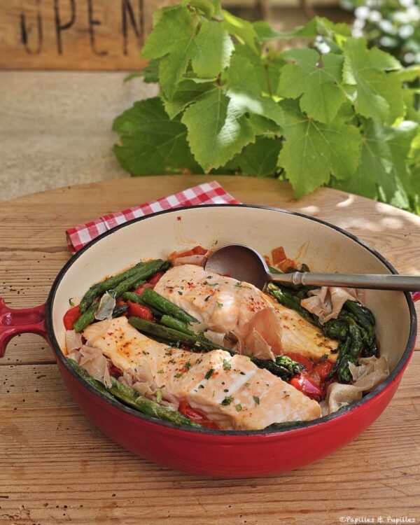 Saumon à la biscayenne