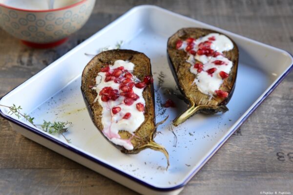 Aubergines sauce blanche
