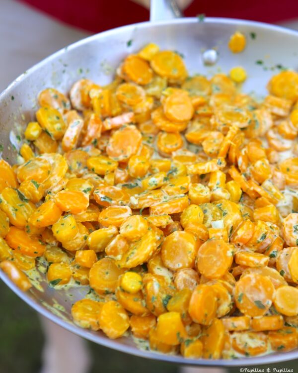 Carottes à la persillade et à la crème