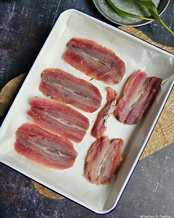 Filets de sardines dans le plat