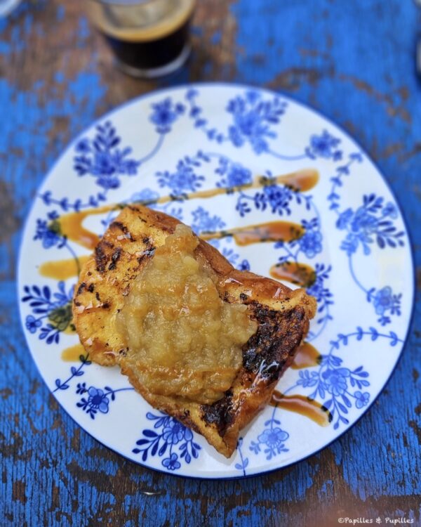 French toast pommes confites