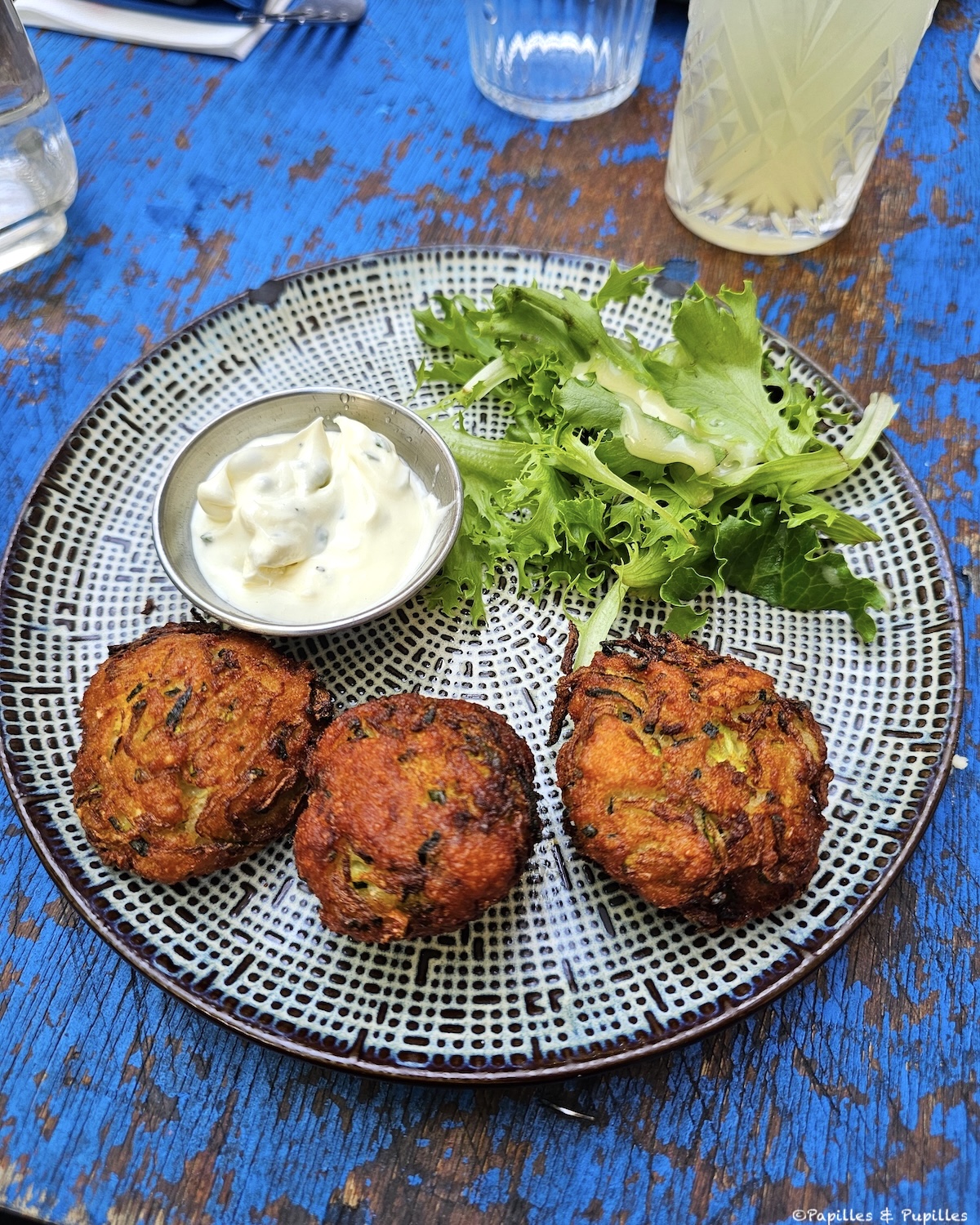 Galettes de courgettes grillées