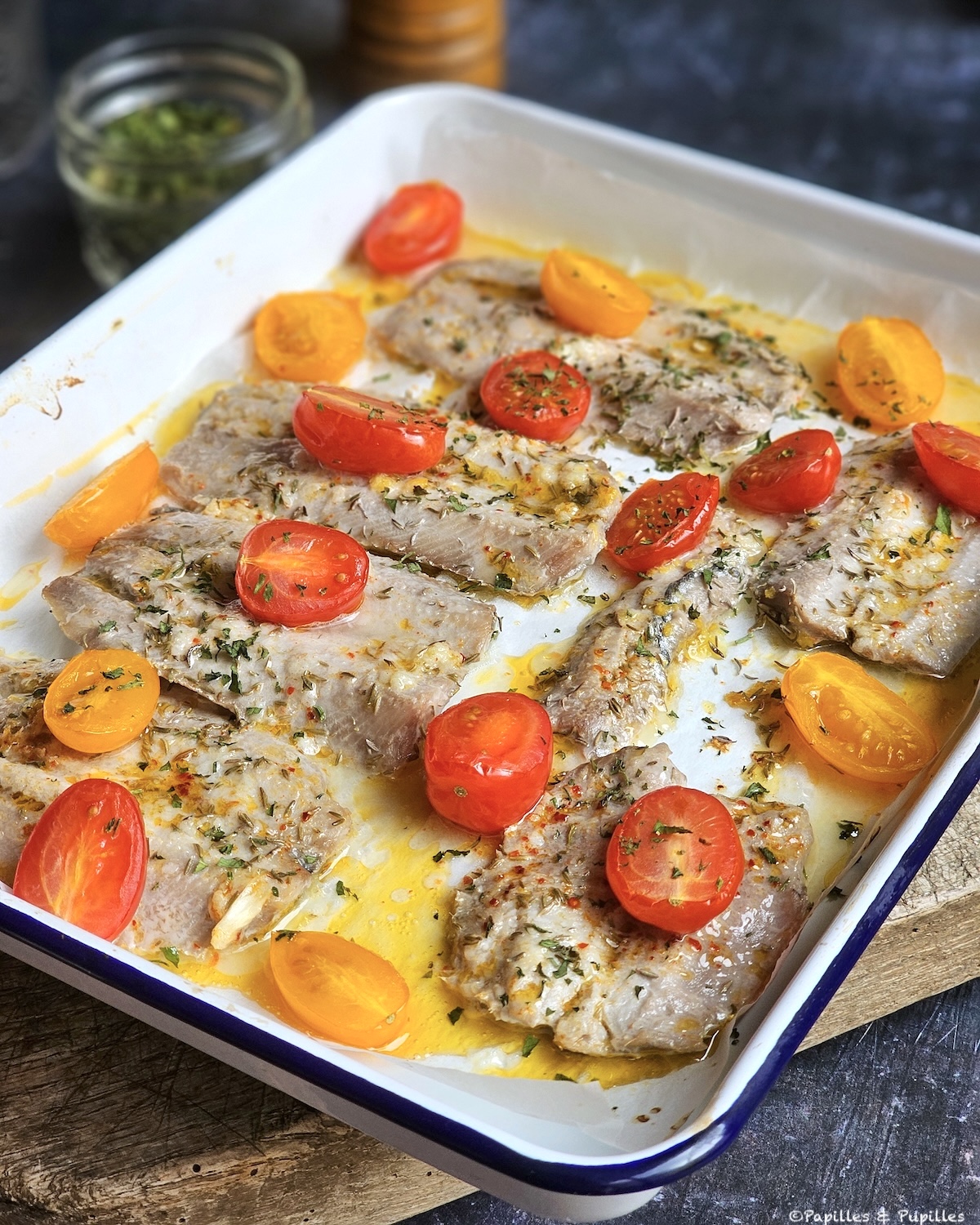 Sardines fraîches cuites au four 