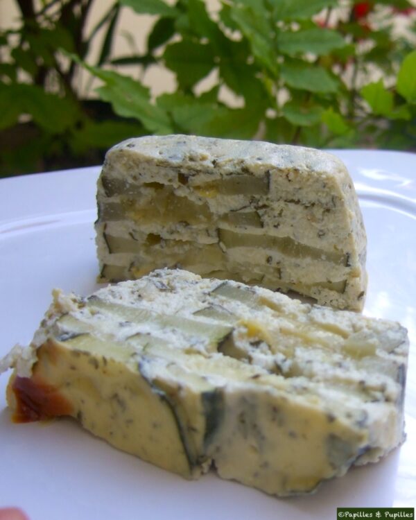 Terrine de courgette chèvre menthe