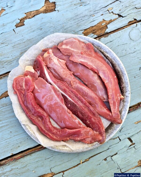 Aiguillettes de canard