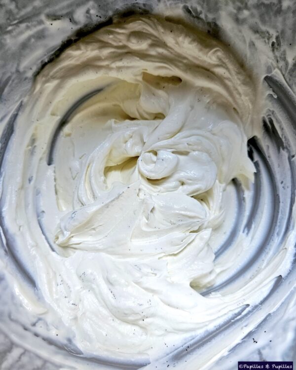 Chantilly mascarpone citron vert vanille