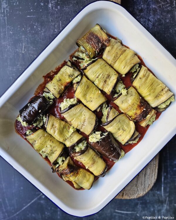 Déposez-les dans le plat