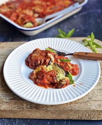 Involtini d'aubergine sauce tomate