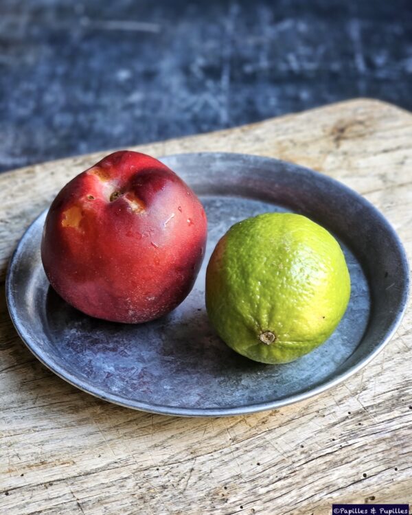 Nectarine et citron vert