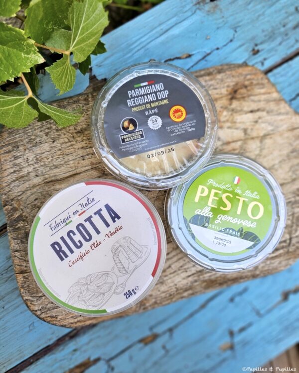 Pesto ricotta parmesan