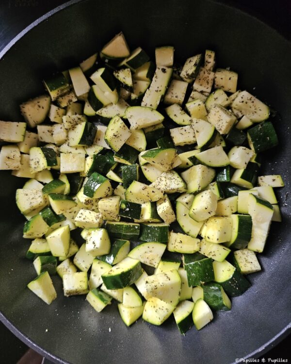 Courgettes assaisonnées