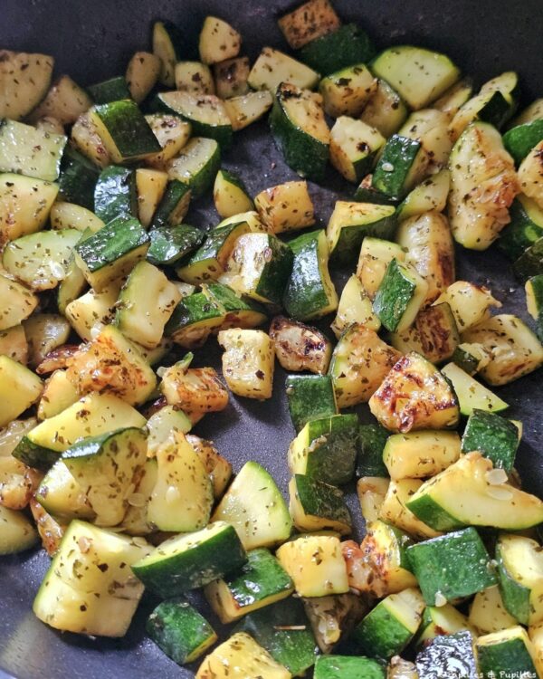 Courgettes caramélisées