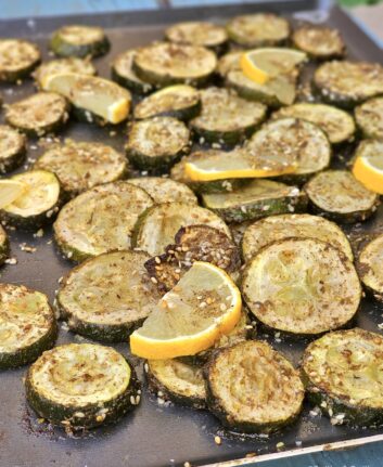 Courgettes au zaatar et citron