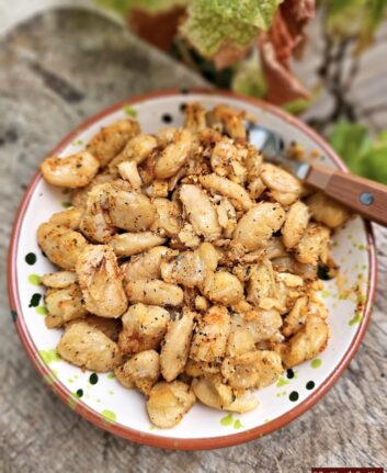 Haricots blancs croustillants et parfumés