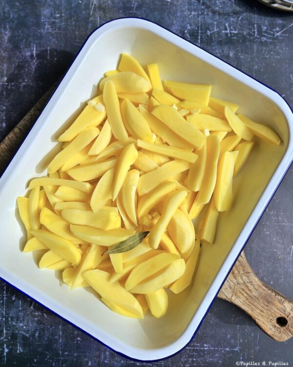 Pommes de terre coupées