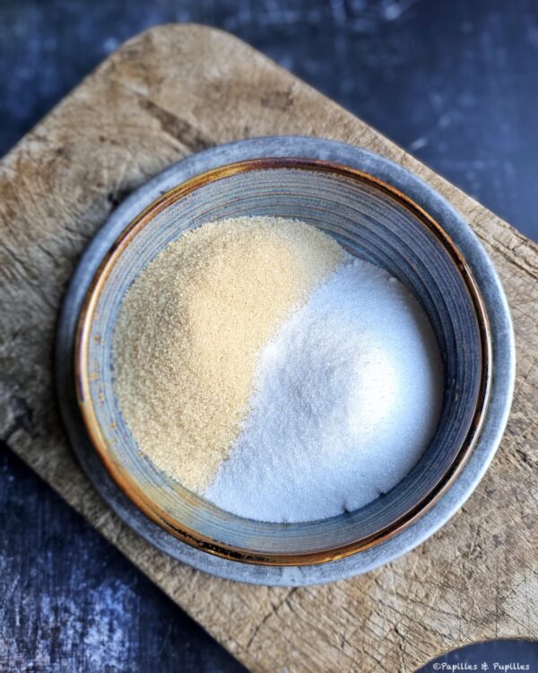 Sucres roux et blanc