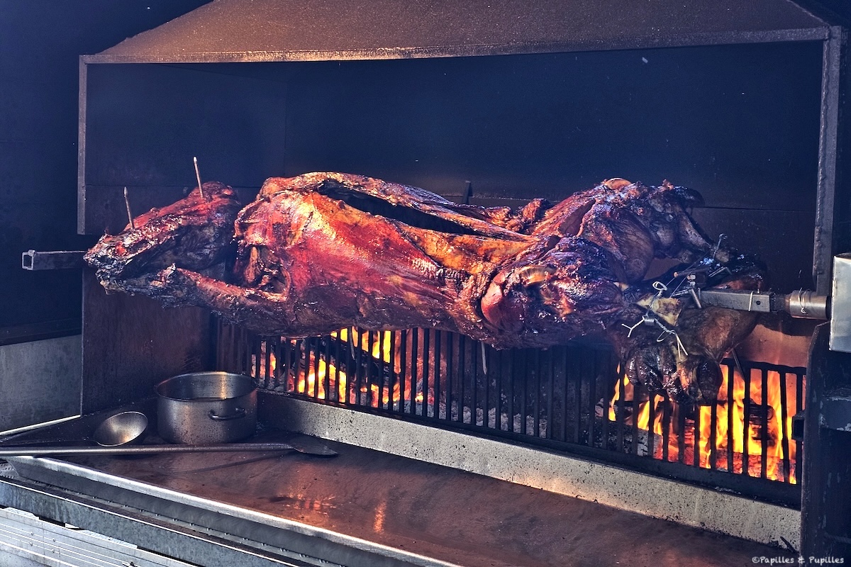 Veau tigre corse grillé à la broche par Jacques Abatucci à Bordeaux