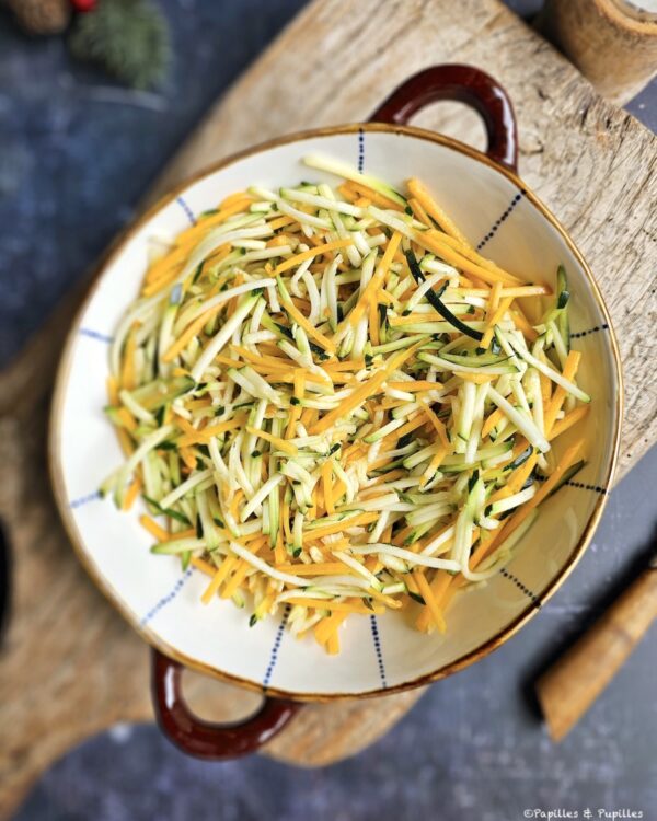 Julienne de courgette et butternut