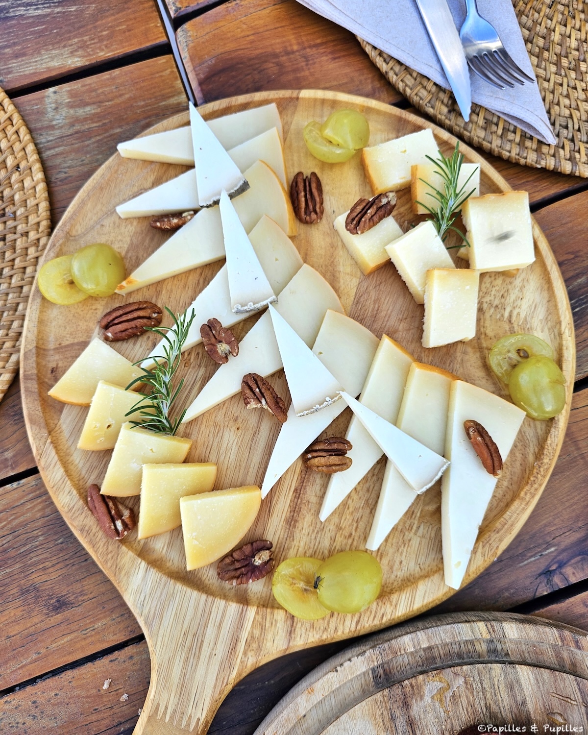 Plateau de fromage Mahon (différents affinages) et fromage de chèvre