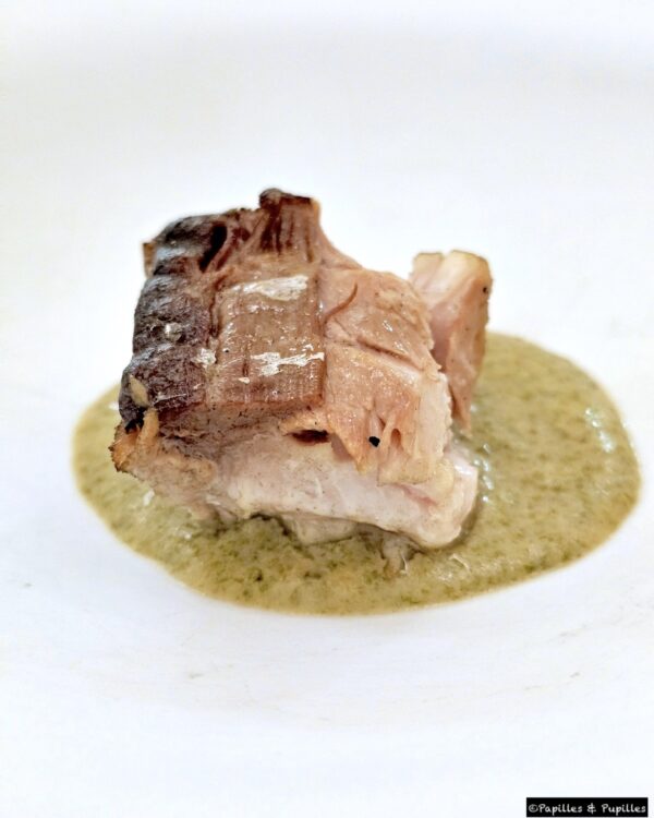 Picanha de bœuf maturé, cœur séché au safran de Minorque