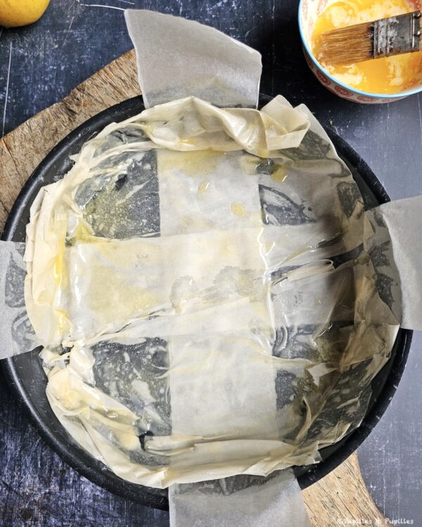 Première feuille beurrée