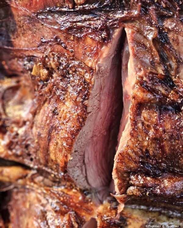 Veau tigre à la broche