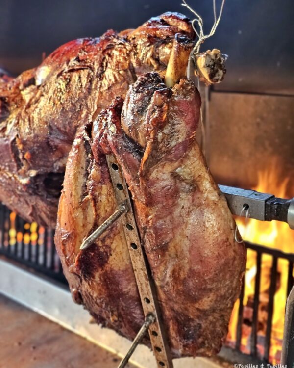 Veau tigre à la broche