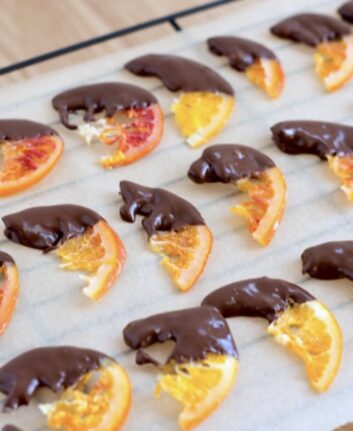 Cadeaux gourmands (orangettes au chocolat)