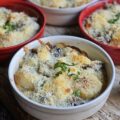 Saint-Jacques gratinées aux champignons