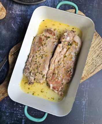 Côtes de porc au citron et au thym