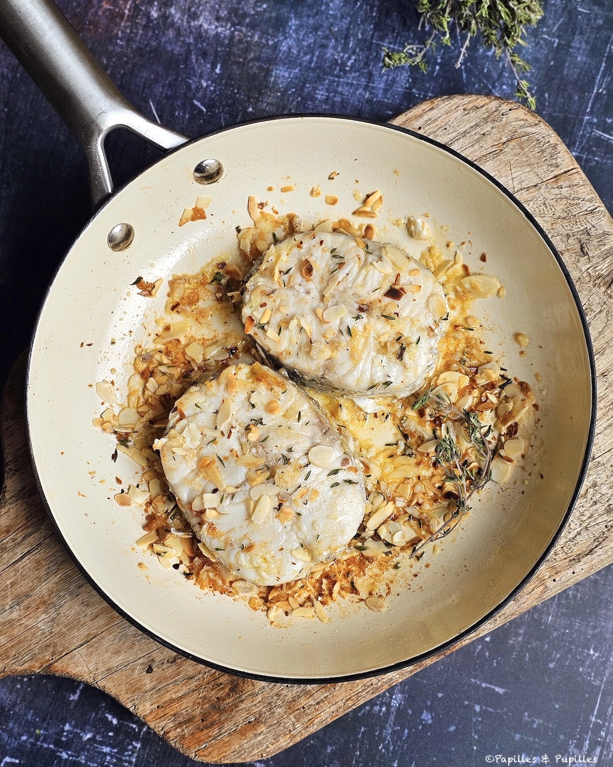 Darnes de merlu cuites