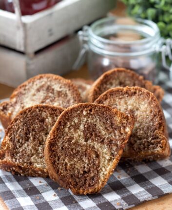 Gâteau marbré chocolat vanille