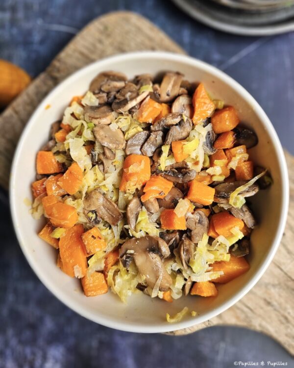 Mélangez les légumes