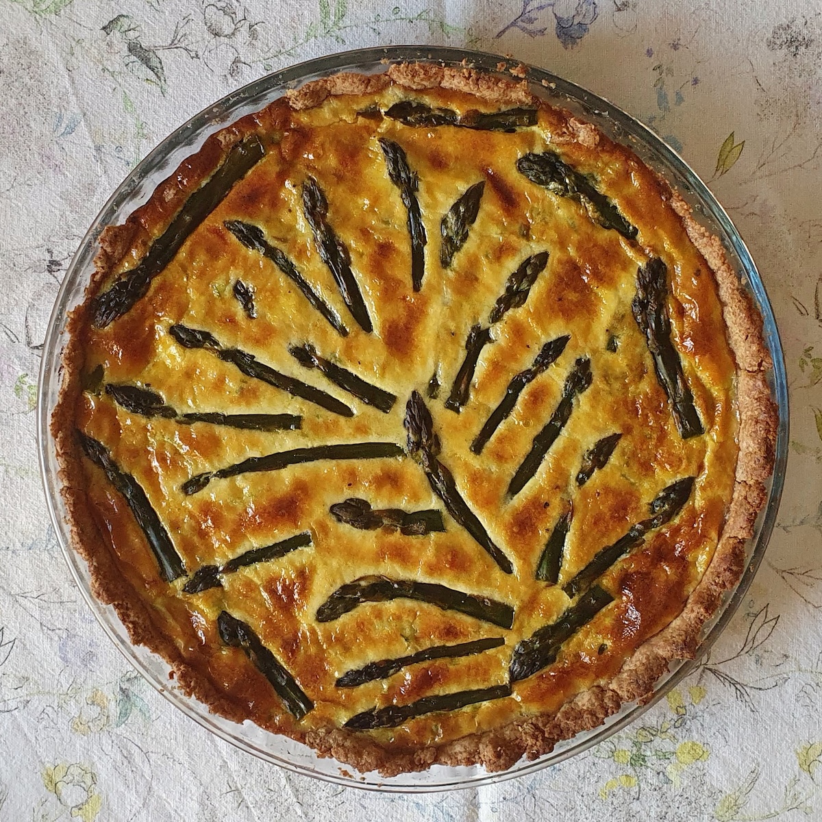 Tarte aux asperges vertes