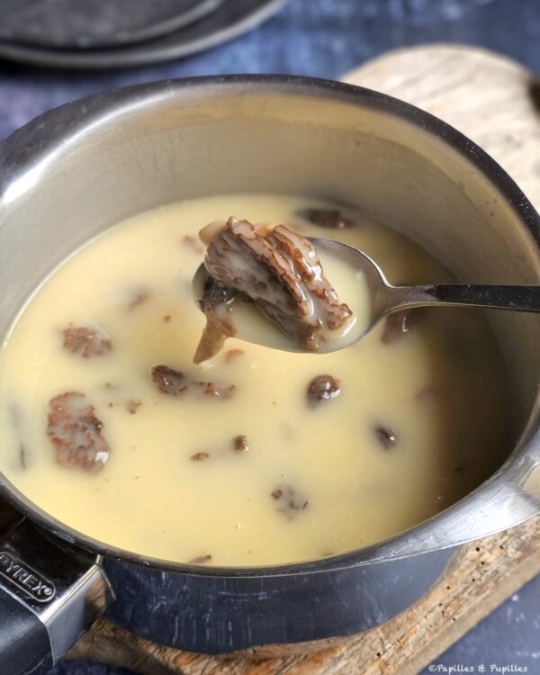 Sauce blanche aux morilles